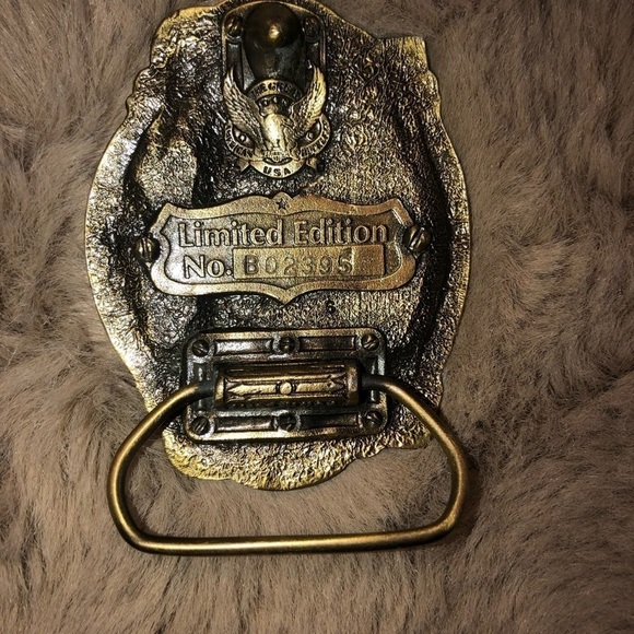 VTG US Constitution Commemorative Brass Belt Buckle 200 Years 1787 1987 - Picture 3 of 5